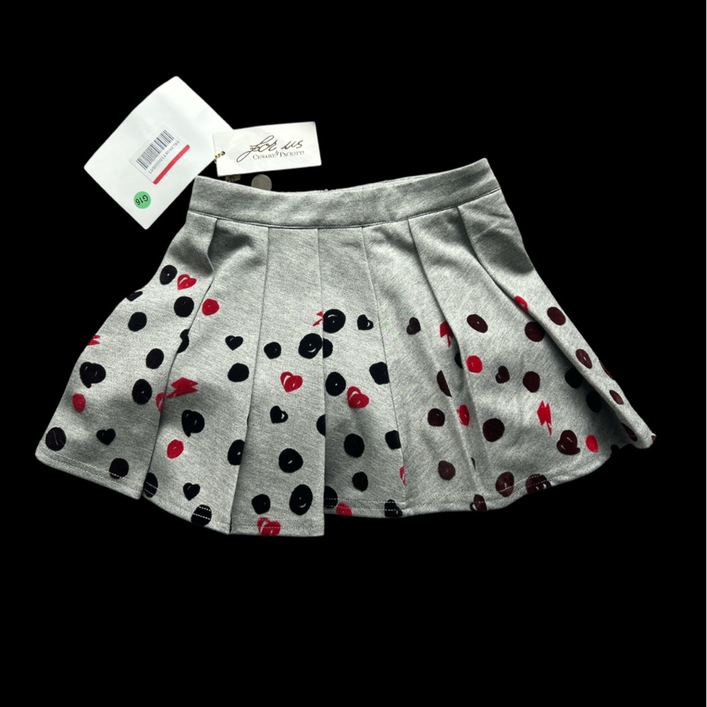 Cesare Paciotti 4US Pleated Skater Mini Skirt